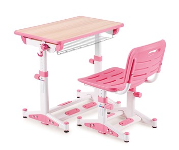 Растущий стол и стул Libao трансформер LK 09, розовый в Симферополе