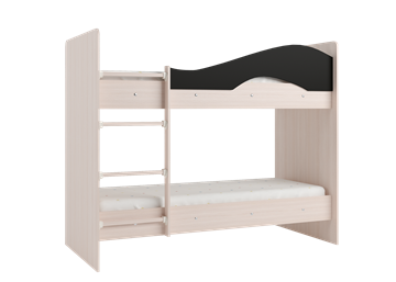 Детская  двухъярусная кровать Мая с 2 ящиками на щитах, корпус Млечный дуб, фасад Венге в Симферополе - предосмотр 3