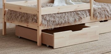 Двухэтажная детская кровать Домик с ящиками, без покраски в Симферополе - предосмотр 1