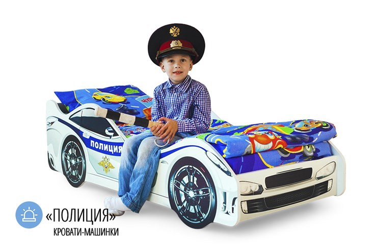 Детская кровать-машина Полиция в Симферополе - изображение 1