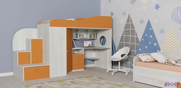 Детская кровать-шкаф Кадет-1, корпус Винтерберг, фасад Оранжевый в Симферополе