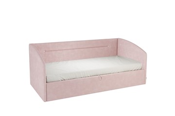 Детская кровать 0.9 Альба (Софа), нежно-розовый (велюр) в Симферополе