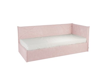 Кровать в детскую 0.9 Бест (Тахта), нежно-розовый (велюр) в Симферополе