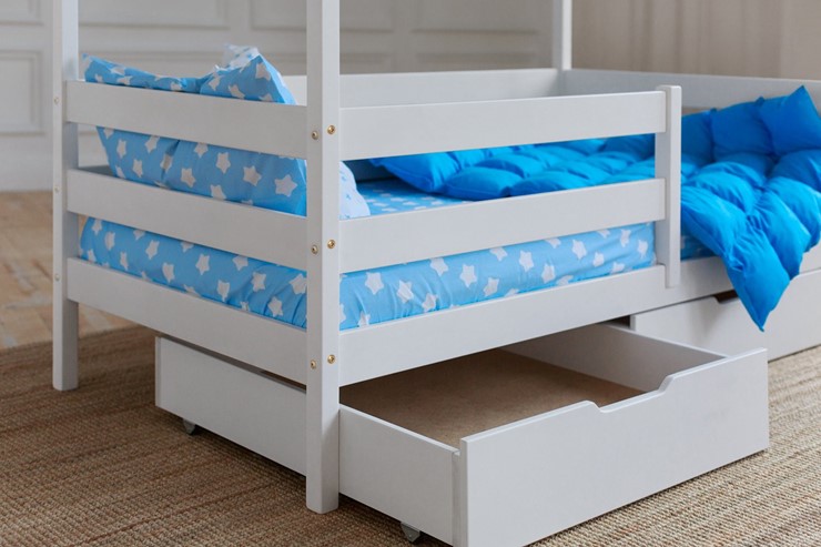 Детская кровать Домик с ящиками, цвет белый в Симферополе - изображение 3