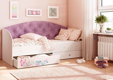 Детская кровать Эльза без бортика, Фиолетовый (латы) в Симферополе