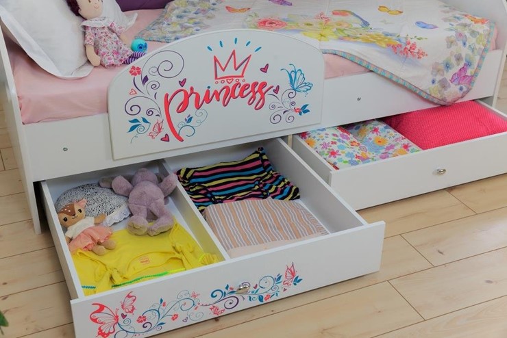 Кровать детская Эльза с бортиком, Розовый (щиты) в Симферополе - изображение 6