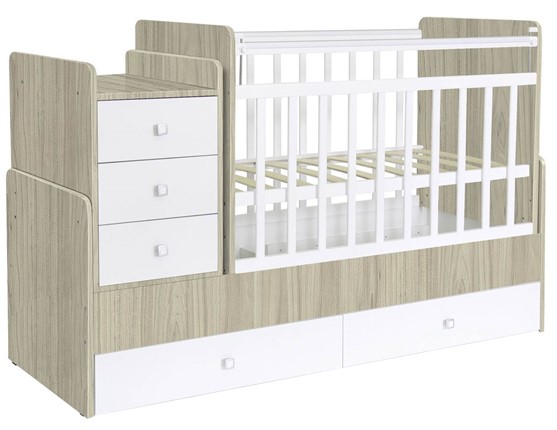Детская кровать Фея 1100 Вяз-белый в Симферополе - изображение