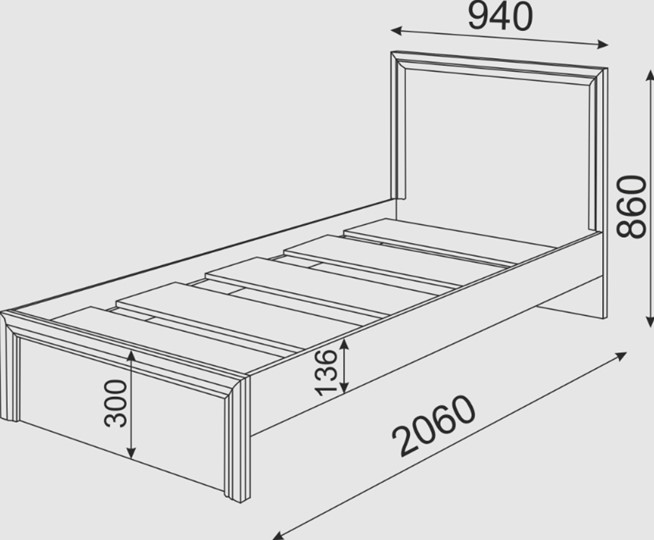 Подростковая кровать Остин М21 в Симферополе - изображение 4