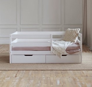 Детская кровать Софа с ящиками, цвет белый в Симферополе