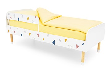 Кровать в детскую Stumpa Классика "Треугольники желтый, синий, розовый" в Симферополе