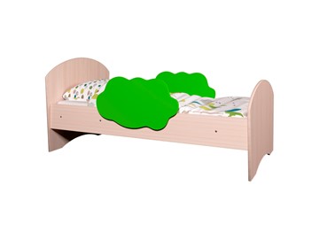 Детская кровать с бортиками Тучка, корпус Дуб млечный, фасад Лайм в Симферополе