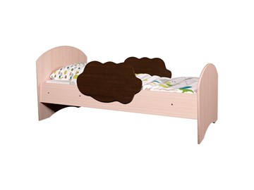 Детская кровать с бортиками Тучка, корпус Дуб млечный, фасад Венге в Симферополе