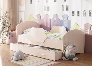 Детская кровать Тучка с ящиком, корпус Дуб млечный, фасад Дуб млечный в Симферополе