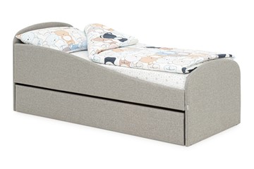 Кровать в детскую с ящиком Letmo халва (рогожка) в Симферополе