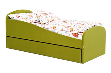 Кровать с ящиком Letmo оливковый (велюр) в Симферополе