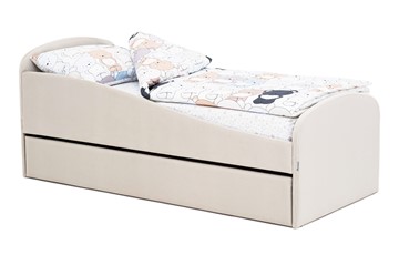 Кровать с ящиком Letmo ванильный (велюр) в Симферополе