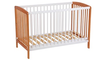 Кроватка для новорожденных POLINI Kids Simple 101 Белый / Бук в Симферополе
