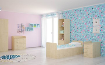 Кровать для новорожденных с комодом POLINI Kids Simple 1100 Натуральный в Симферополе - предосмотр 4