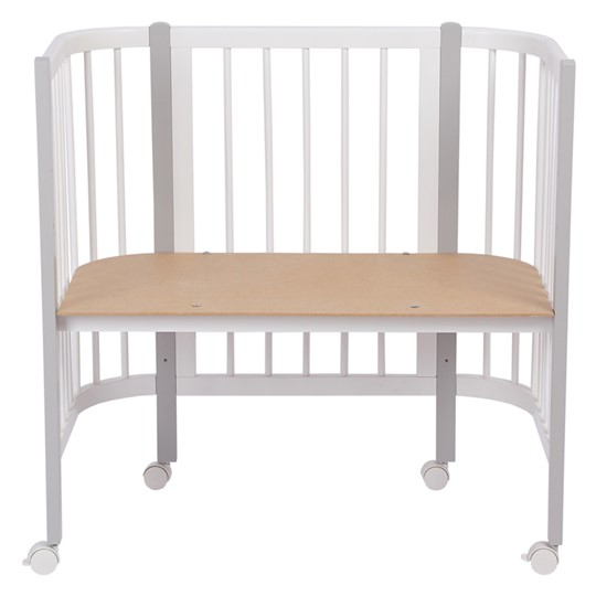 Кроватка детская приставная POLINI Kids Simple 105 Белый / Серый в Симферополе - изображение 4