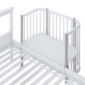 Приставная кровать POLINI Kids Simple 120 Белый / Серый в Симферополе - предосмотр 4