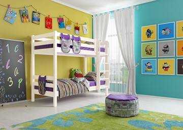 Двухэтажная детская кровать Соня, Вариант 9 Белый в Симферополе