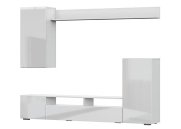 Набор мебели в гостиную МГС-4, белый/белый глянец в Симферополе