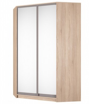 Угловой шкаф Аларти (YA-230х1400(602) (10) Вар. 5; двери D5+D5), с зеркалом в Симферополе - изображение