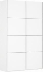 Шкаф 2-створчатый Прайм (ДСП/ДСП) 1200x570x2300, белый снег в Симферополе
