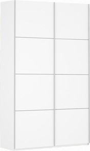Шкаф 2-х створчатый Прайм (ДСП/ДСП) 1400x570x2300, белый снег в Симферополе
