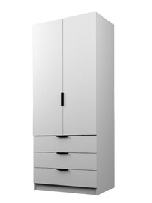 Распашной шкаф ЭШ1-РС-19-8-3я, Белый 190х80х52 в Симферополе