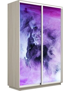 Шкаф 2-дверный Экспресс 1200x450x2400, Фиолетовый дым/шимо светлый в Симферополе