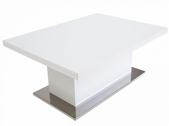 Журнальный стол-трансформер Slide GL, белый суперглянец в Симферополе - изображение