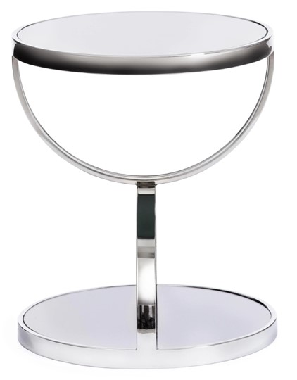 Столик GROTTO (mod. 9157) металл/дымчатое стекло, 42х42х50, хром в Симферополе - изображение 1