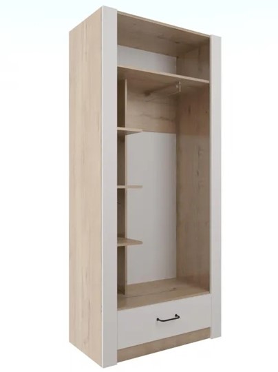 Шкаф гардеробный Ева 5 М1 дуб ирландский/белый матовый в Симферополе - изображение 1