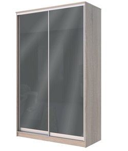 Шкаф 2-х дверный Хит-22-4-12/2-22 с цветным стеклом, темно-серый 073, Дуб сонома в Симферополе
