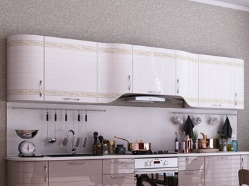 Модульная кухня Анастасия цвет капучино 2 (260 см) в Симферополе - предосмотр 1