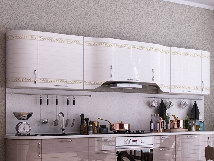 Модульная кухня Анастасия цвет капучино 2 (260 см) в Симферополе - изображение 1