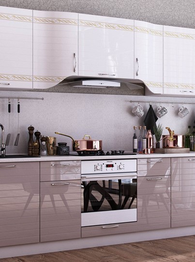 Модульная кухня Анастасия цвет капучино 2 (260 см) в Симферополе - изображение 10