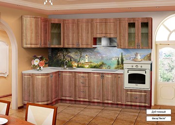 Угловая кухня Веста 1330х2800, цвет Дуб темный в Симферополе