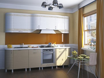 Модульная кухня Анастасия цвет капучино 2 (260 см) в Симферополе - предосмотр