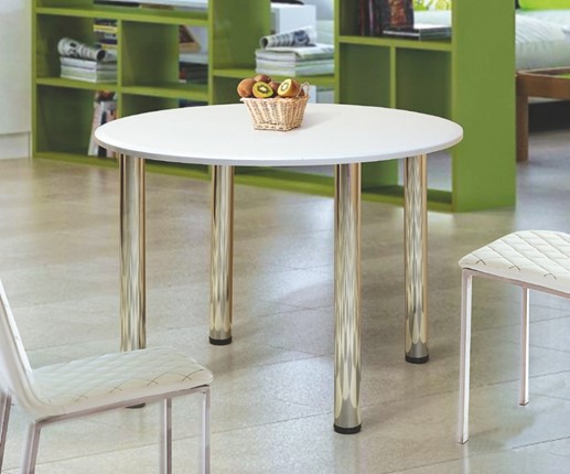 Кухонный стол Круглый 900 на металлических опорах в Симферополе - изображение