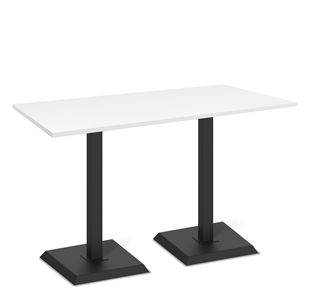 Кухонный стол SHT-TU5-BS2/Н110 (2 шт.)/ТT 120/80 (черный/белый шагрень) в Симферополе
