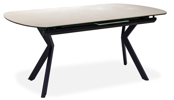 Стол раздвижной Шамони 1CX 140х85 (Oxide Avorio/Графит) в Симферополе - изображение
