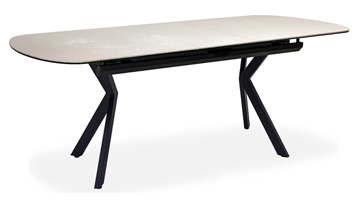 Кухонный раздвижной стол Шамони 3CX 180х95 (Oxide Avorio/Графит) в Симферополе - предосмотр 1