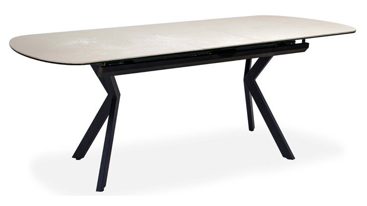 Кухонный раздвижной стол Шамони 3CX 180х95 (Oxide Avorio/Графит) в Симферополе - изображение 1