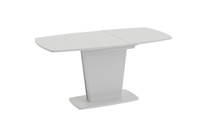 Кухонный стол раскладной Честер тип 2, цвет Белый/Стекло белый глянец в Симферополе - изображение 1