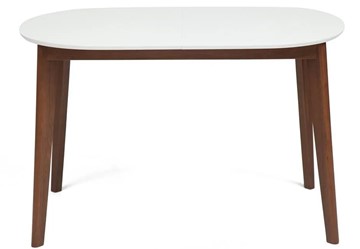 Кухонный стол раскладной BOSCO (Боско) бук/мдф 120+30x80x75 Белый/Коричневый арт.11258 в Симферополе