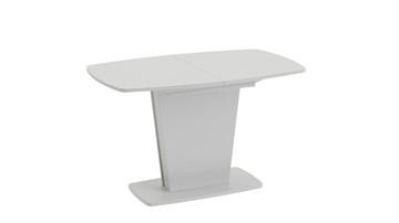 Кухонный стол раскладной Честер тип 2, цвет Белый/Стекло белый глянец в Симферополе - предосмотр