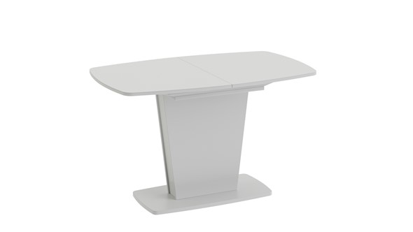 Кухонный стол раскладной Честер тип 2, цвет Белый/Стекло белый глянец в Симферополе - изображение