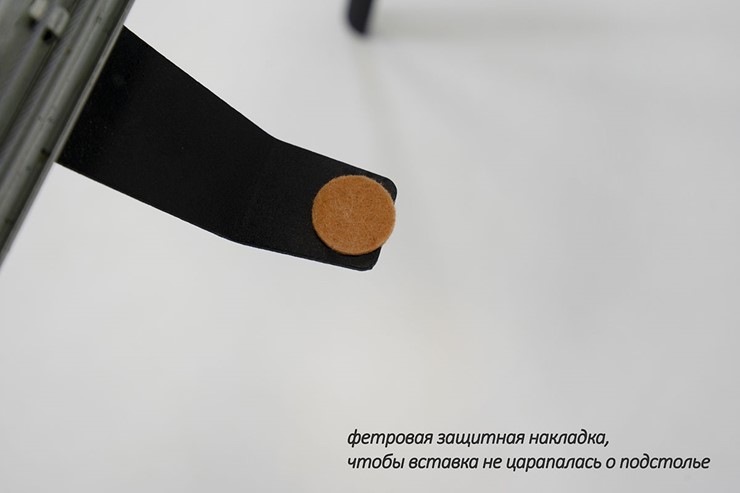 Кухонный стол раскладной Дали-1L(ноги черные, дуб табако) в Симферополе - изображение 6